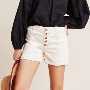 Anthropologie/Pilcro • Slim Boyfriend Button Short
